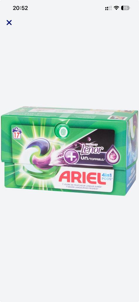 Ariel 4in1 Pods met Lenor Unstoppables - 17 pods 10 doosjes, Ophalen, Nieuw
