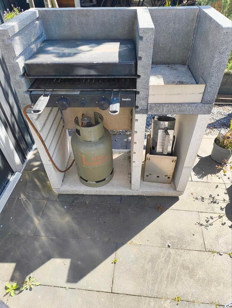 Sunday Barbecue Gas/Kolen - 106x49x120 cm (LBH), Ophalen, Gebruikt, Sunday