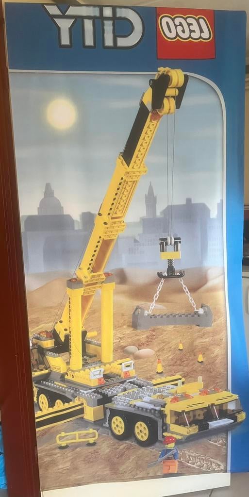 Lego city mobiele kraan poster van stof, Ophalen, Zo goed als nieuw