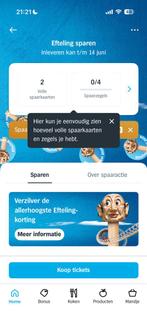 Ah efteling, Tickets en Kaartjes, Eén persoon, Kortingskaart