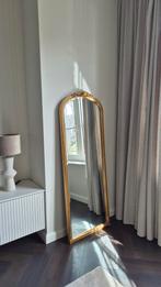 Grote Gouden Vintage Spiegel DeKnudt | 156x53cm Goud, Gebruikt, Ophalen of Verzenden, 150 tot 200 cm, Rechthoekig