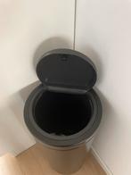 Brabantia prullenbak met drukdeksel, Ophalen, Gebruikt, 50 tot 75 cm, Metaal