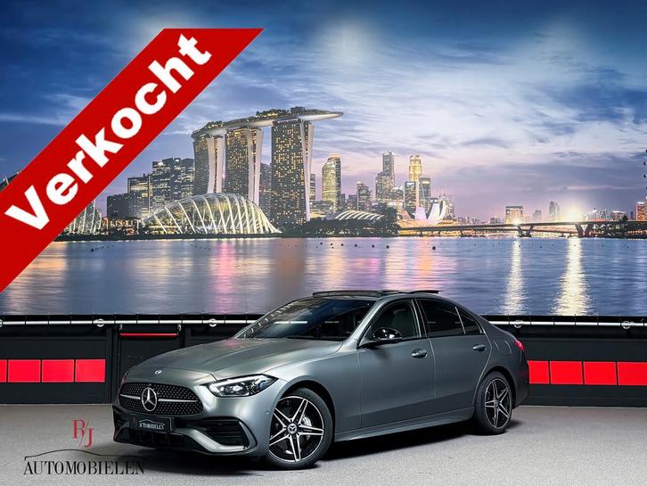 Mercedes-Benz C-Klasse C300 e AMG MatteGrijs|Memory|HeadUp|S, Auto's, Mercedes-Benz, Bedrijf, Te koop, C-Klasse, 360° camera, ABS