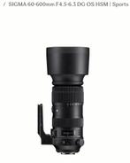 Sigma 60-600mm F4.5-6.3 DG OS HSM Sports Nikon f-mount, Ophalen, Gebruikt, Telelens, Zoom