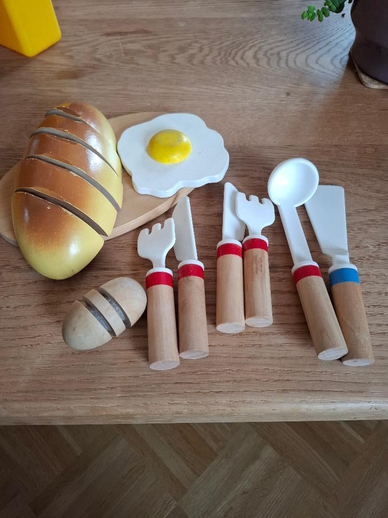 Speelgoed keukenattributen hout, Kinderen en Baby's, Speelgoed | Houten speelgoed, Ophalen, Gebruikt, Meubelstuk of Keukentje