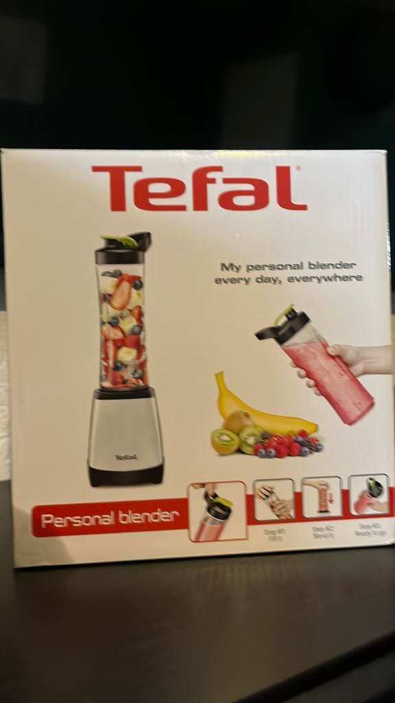 Tefal personal blender, Witgoed en Apparatuur, Keukenmixers, Ophalen of Verzenden, Zo goed als nieuw, 3 snelheden of meer