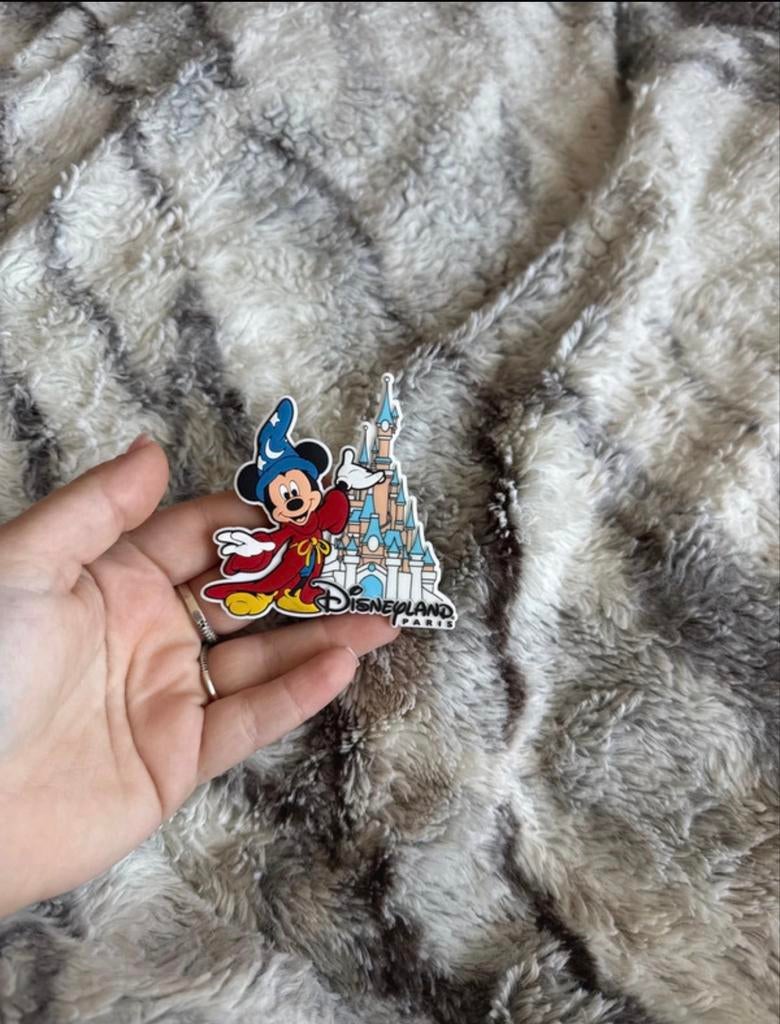 Mickey Mouse Tovenaar Disneyland Parijs Magneet, Verzamelen, Disney, Ophalen of Verzenden, Mickey Mouse, Zo goed als nieuw, Overige typen
