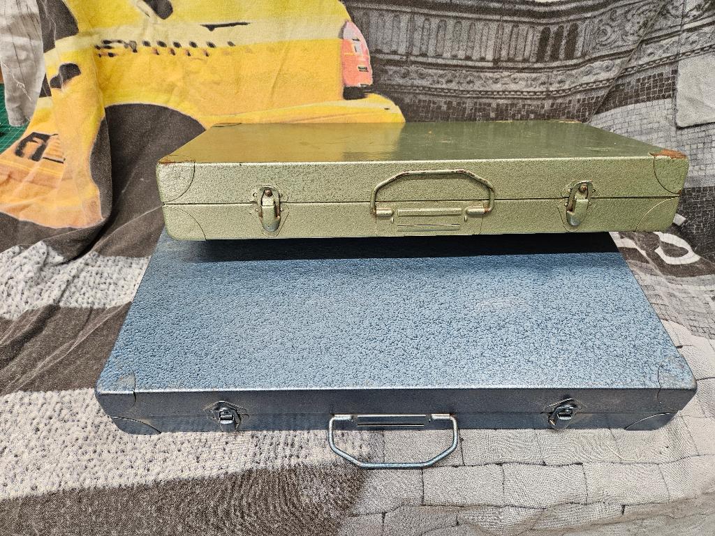 vintage metalen dia dozen, Ophalen of Verzenden, Gebruikt