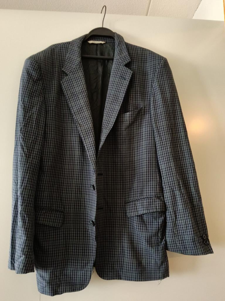 Vintage design jas Reda van Merino Wol, Blauw, Maat 42/44 (L), Ophalen of Verzenden, Zo goed als nieuw