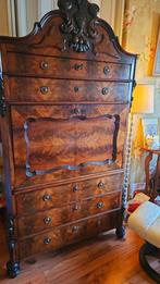 Biedermeier secretaire kast 18e eeuw, Ophalen of Verzenden