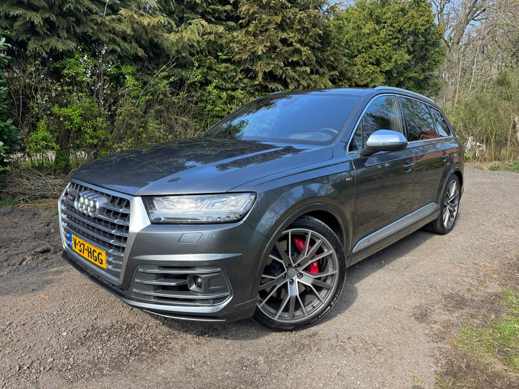 Audi SQ7 4.0 TDI 435PK Grijs kenteken LUCHT TREKH HEAD UP, Auto's, Euro 5, 435 pk, Diesel, Vierwielaandrijving