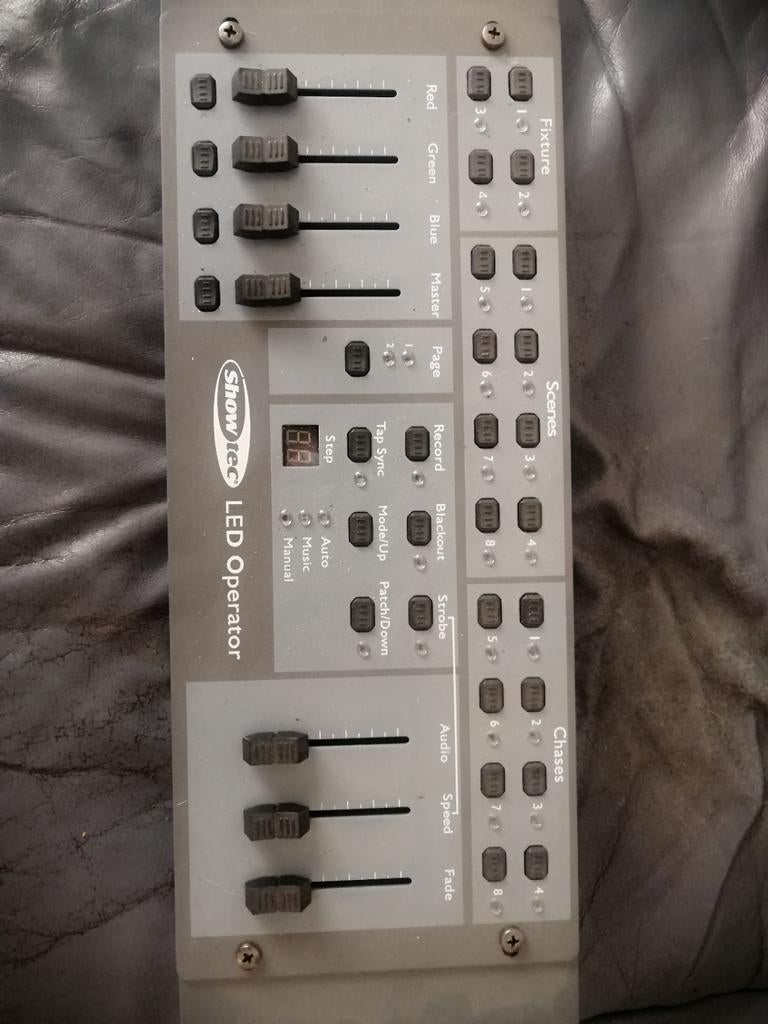 Aktieve Montarbo, GLX lighting, Showtech led operator, Ophalen, Gebruikt, Overige typen, Geluidgestuurd