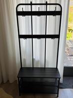 IKEA Kapstok Zwart met Bankje en Schoenrek, Huis en Inrichting, Woonaccessoires | Kapstokken, Ophalen, Zo goed als nieuw, Metaal