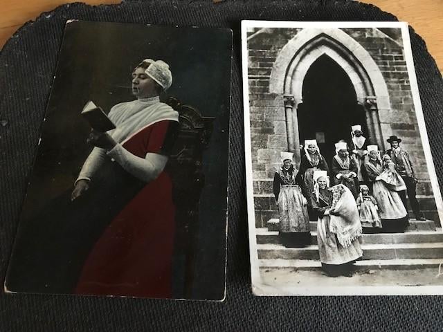 Franse klederdrachten, Verzamelen, Ophalen of Verzenden, Voor 1920, Gelopen, Overige thema's