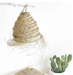 Handgemaakte Marokkaanse Bijenkorf Lamp van Zeegras, Ophalen of Verzenden, Nieuw