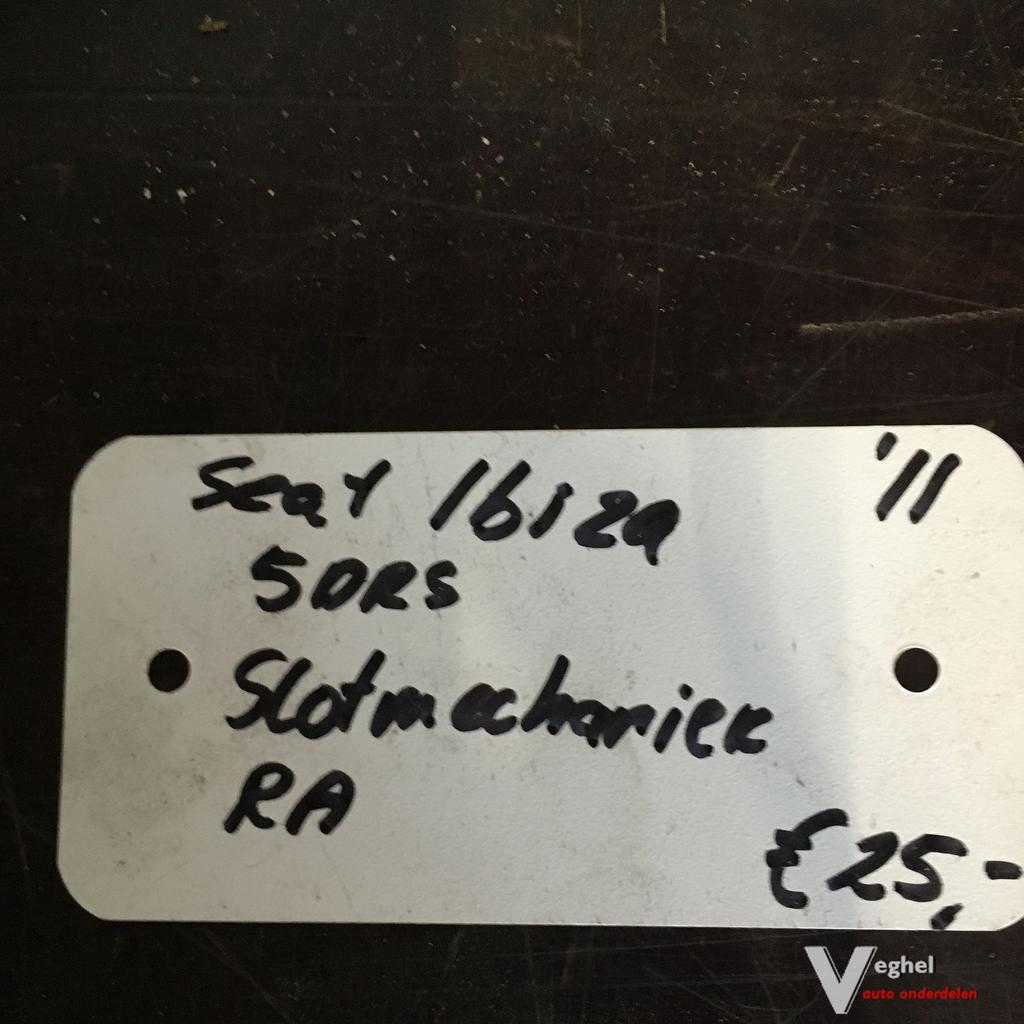 Seat Ibiza 2011 5drs Elektr Binnenslot  Rechstachter  06B, Gebruikt, -, -, Ophalen of Verzenden