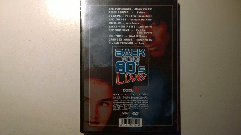 Back To The 80's Live Deel 2 (DVD), Alle leeftijden, Ophalen of Verzenden, Zo goed als nieuw, Muziek en Concerten