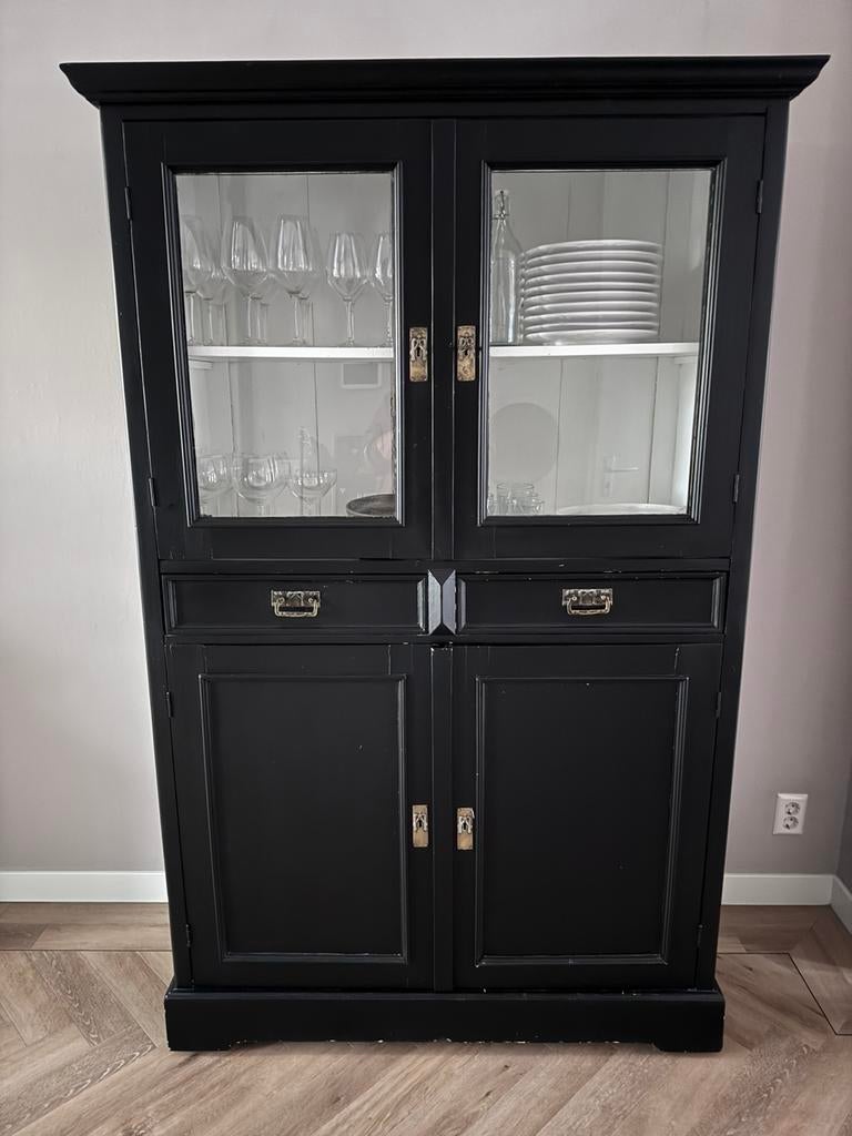 Massief houten kast, Ophalen, Gebruikt, 150 tot 200 cm, 25 tot 50 cm