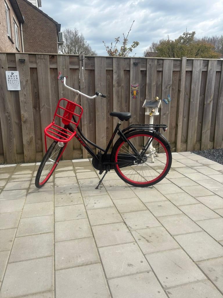 Mooie altec classic transport fiets 28 inch rood zwart, Ophalen