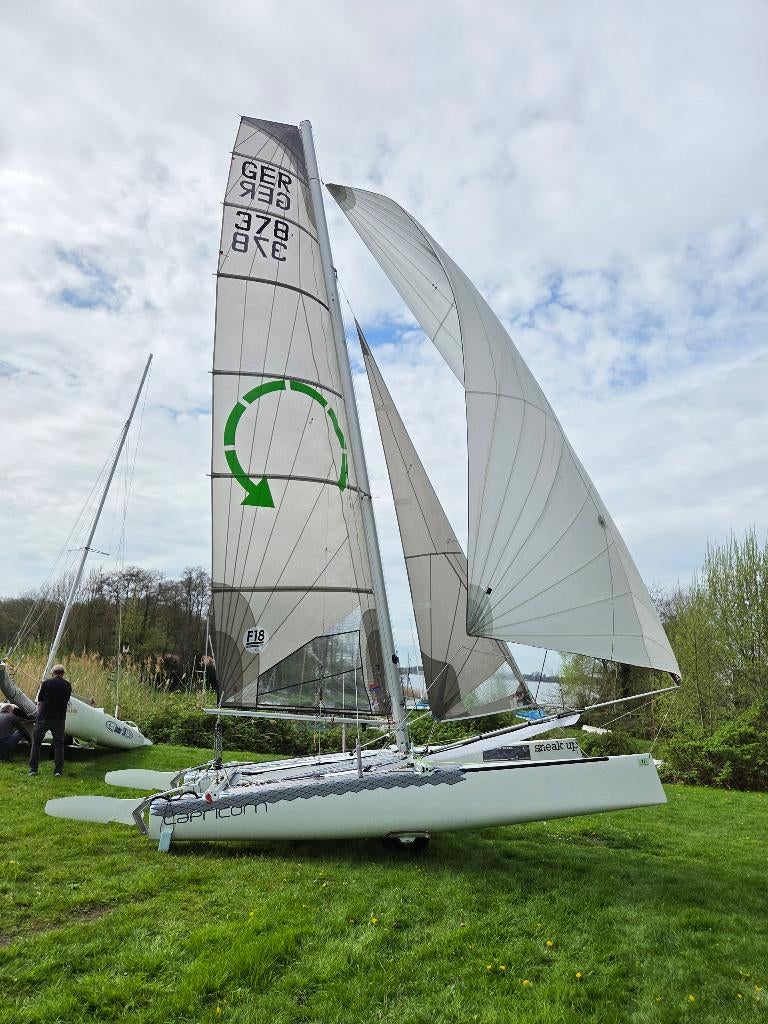 cat catamaran F18 AHPC Goodall Capricorn, Watersport en Boten, Catamarans, Ophalen, Gebruikt, Overige brandstoffen