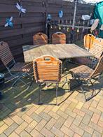 Stevige Landelijke duitse tuinset., Ophalen, Gebruikt, Hout
