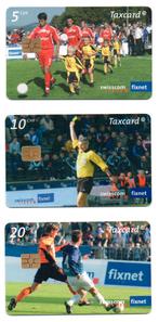 Zwitserland, 3 telefoonkaarten, voetbal, Swisscom Cup, Verzamelen, Ophalen of Verzenden, Buitenland