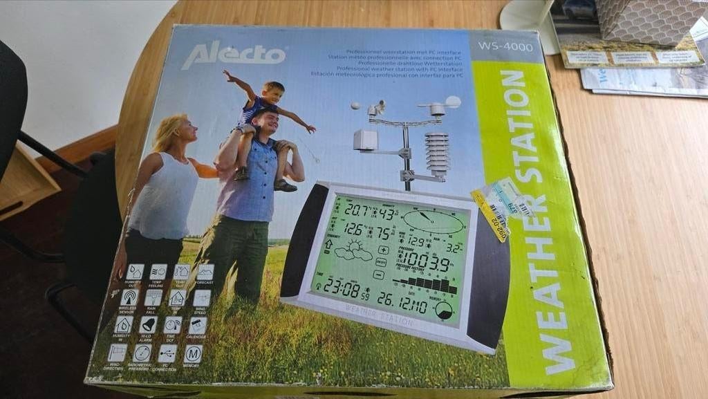 Alecto WS-4000 weerstation, Audio, Tv en Foto, Weerstations en Barometers, Ophalen of Verzenden, Nieuw, Weerstation