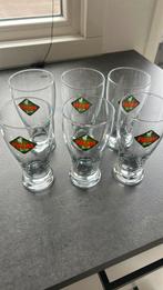6 palm bier glazen, Ophalen of Verzenden, Zo goed als nieuw, Bierglas