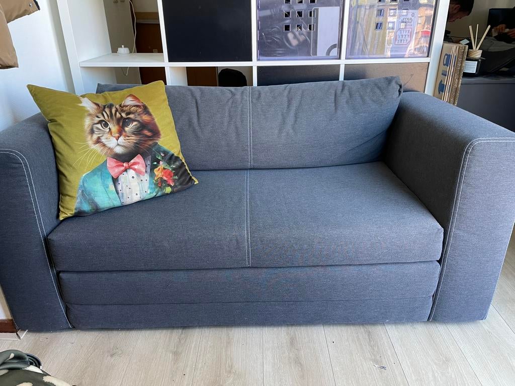 Bankje Askeby van Ikea, Ophalen, Tweepersoons, Zo goed als nieuw, Grijs