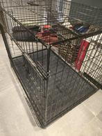 Zwarte hondenkooi voor grote hond, Ophalen of Verzenden, Zo goed als nieuw