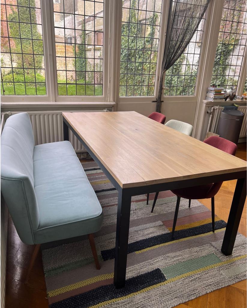 Dining table, Ophalen, 200 cm of meer, 50 tot 100 cm, Zo goed als nieuw