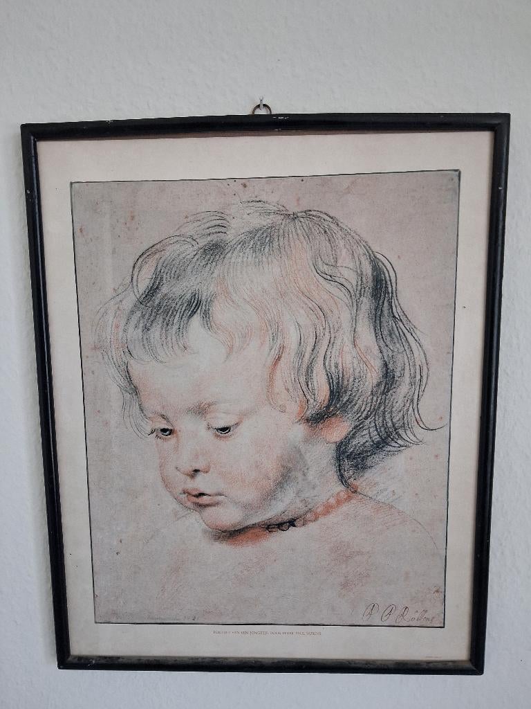 Portret van een jongetje, Antiek en Kunst, Ophalen
