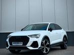 Audi Q3 Sportback 45 TFSI e Hybrid 3x S-Line Black Edition., Auto's, Gebruikt, Zwart, Leder en Stof, Wit