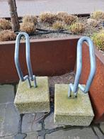 2x Fietsrek om in de grond te verankeren, Ophalen, Gebruikt