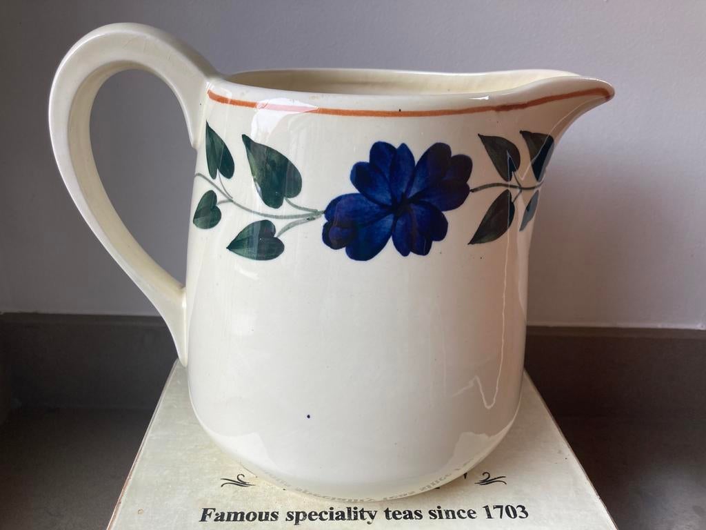 Snavelkan melkkan Boerenbont oranje bies Societe Maastricht, Antiek en Kunst, Ophalen of Verzenden