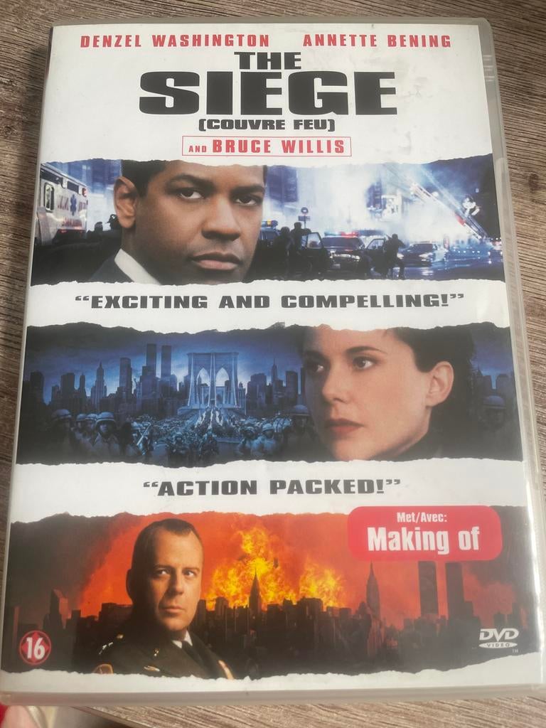 The Siege (DVD) - Denzel Washington, Bruce Willis, Vanaf 16 jaar, Ophalen of Verzenden, Zo goed als nieuw, Actiethriller