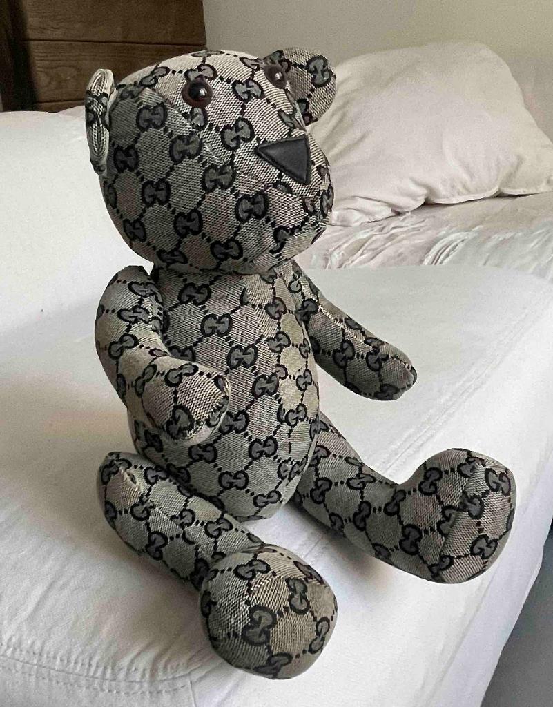 Originele Gucci teddy beer GG patroon made in Italy, Ophalen of Verzenden, Zo goed als nieuw