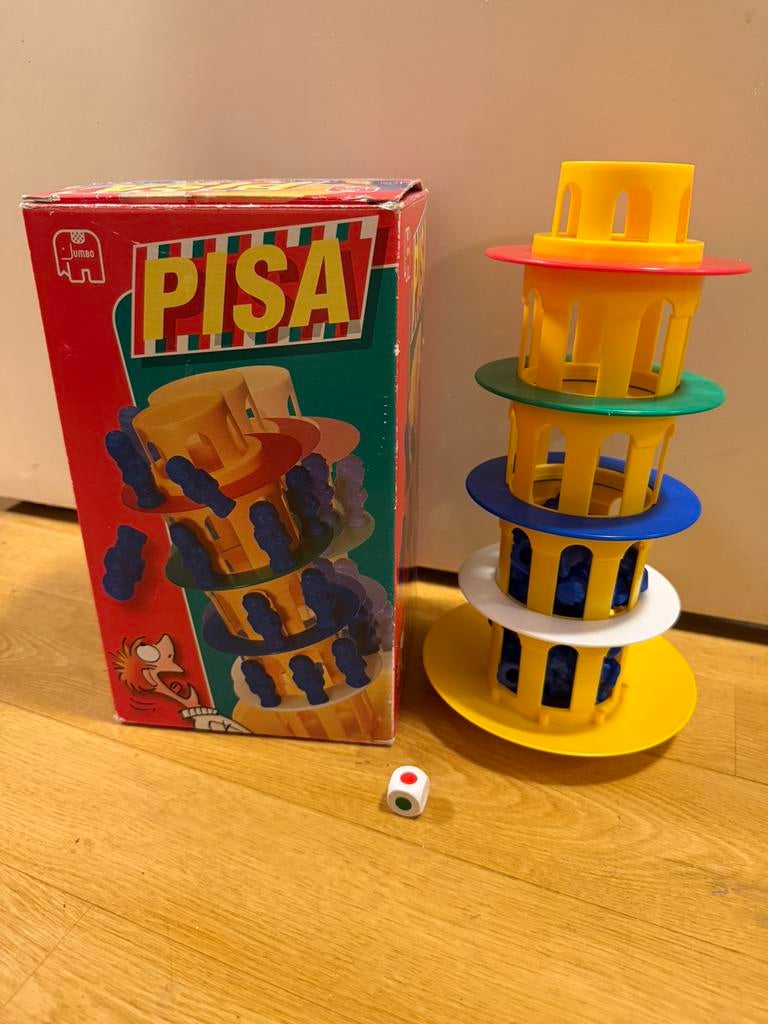 Spel Toren van Pisa, Drie of vier spelers, Ophalen of Verzenden, Zo goed als nieuw