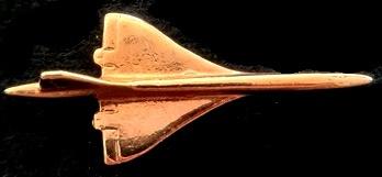 Concorde pin- 3 D in goudkleur, Verzenden, Nieuw, Transport, Speldje of Pin