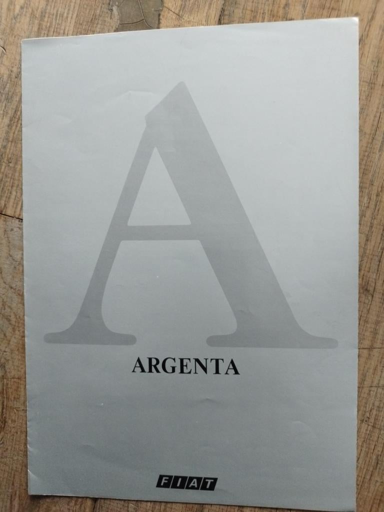 Fiat Argenta folder uit 1983, Ophalen of Verzenden, Zo goed als nieuw, Fiat