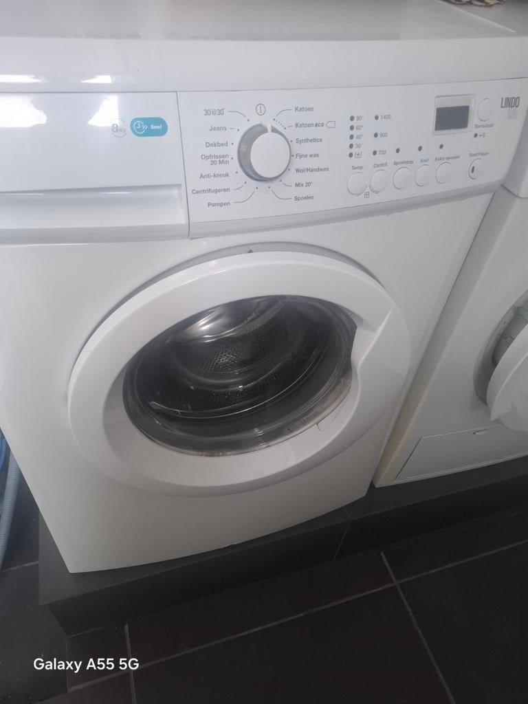 Goed werkende zanussi wasmachine 8kilo, Ophalen of Verzenden, Gebruikt, 1200 tot 1600 toeren, 85 tot 90 cm