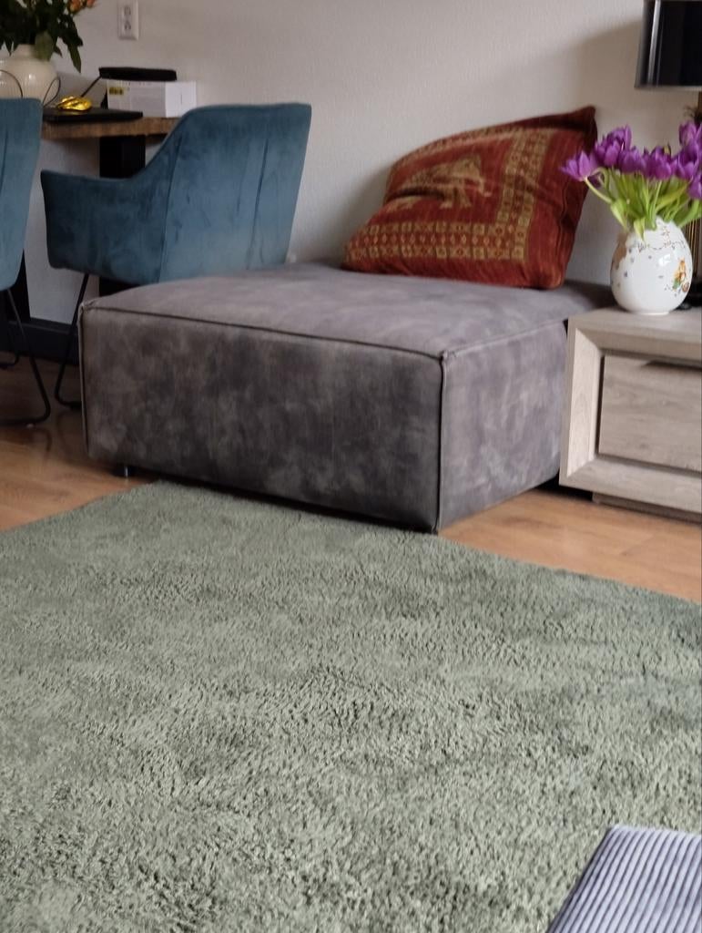 Hocker Joure 100 x 100 cm x 40 cm Poef Voetenbank  kleur, Ophalen, Vierkant, 100 tot 125 cm, Zo goed als nieuw
