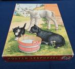 Oude puzzel pasen hout, Ophalen of Verzenden, Gebruikt