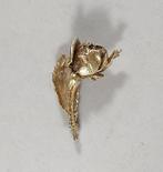 Geelgoud vermeil vergulde zilveren broche roos 925 zilver, https://www.zilverjuwelier.nl/nieuw-toegevoegde-voorwerpen/, Minder dan 4 cm