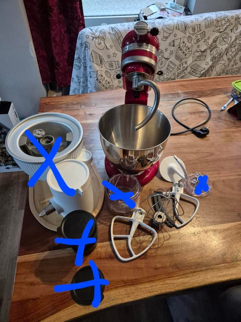 Kitchenaid, 4 liter of meer, Ophalen, 3 snelheden of meer