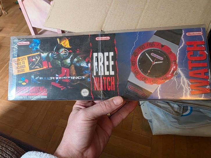 Killer Instinct + Watch – New & Sealed - UNIEK - Horloge, Spelcomputers en Games, Spelcomputers | Nintendo Super NES, Nieuw, Zonder controller