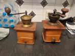 Antiek peper- en zoutstel & 2 koffiemolens, Ophalen of Verzenden