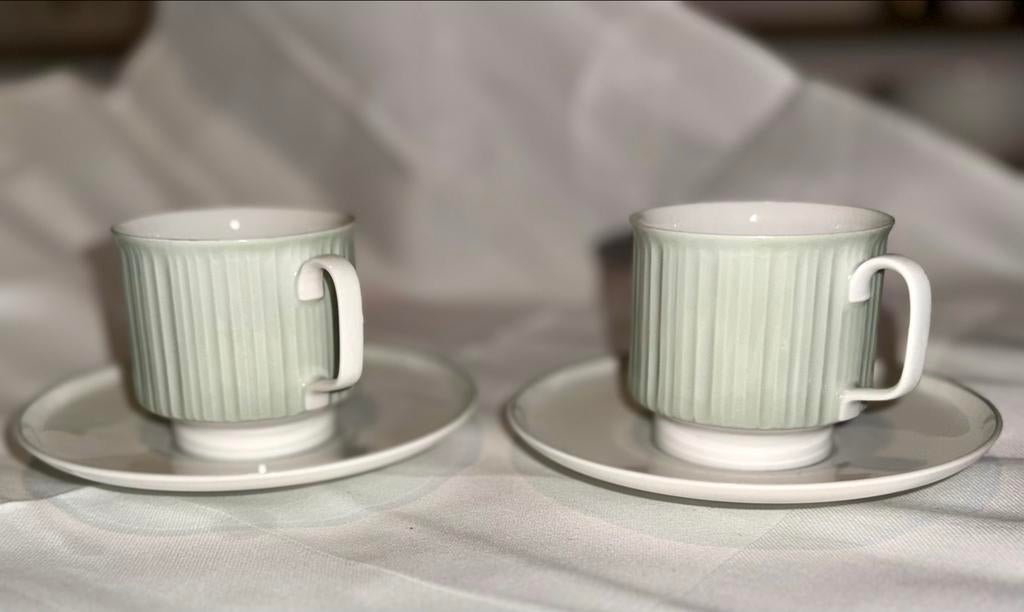 Rosenthal Germany Koffiekopjes met Schotels - 2 stuks, Ophalen of Verzenden, Zo goed als nieuw, Overige stijlen, Kop(pen) en/of Schotel(s)