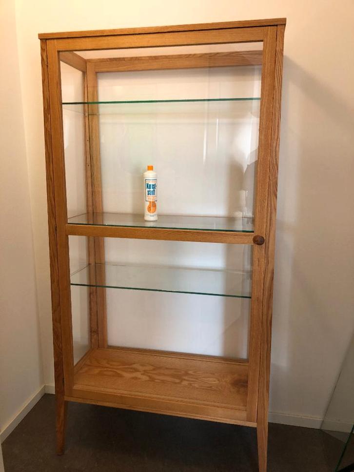 Vitrinekast - handgemaakt - design meubelmaker Atelier 4D, Huis en Inrichting, Kasten | Vitrinekasten, Zo goed als nieuw, 150 tot 200 cm