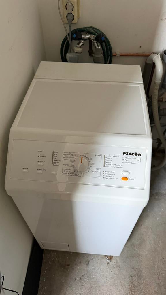 Miele Bovenlader Wasmachine W667, Witgoed en Apparatuur, Wasmachines, Ophalen, Minder dan 1200 toeren, 4 tot 6 kg, Bovenlader